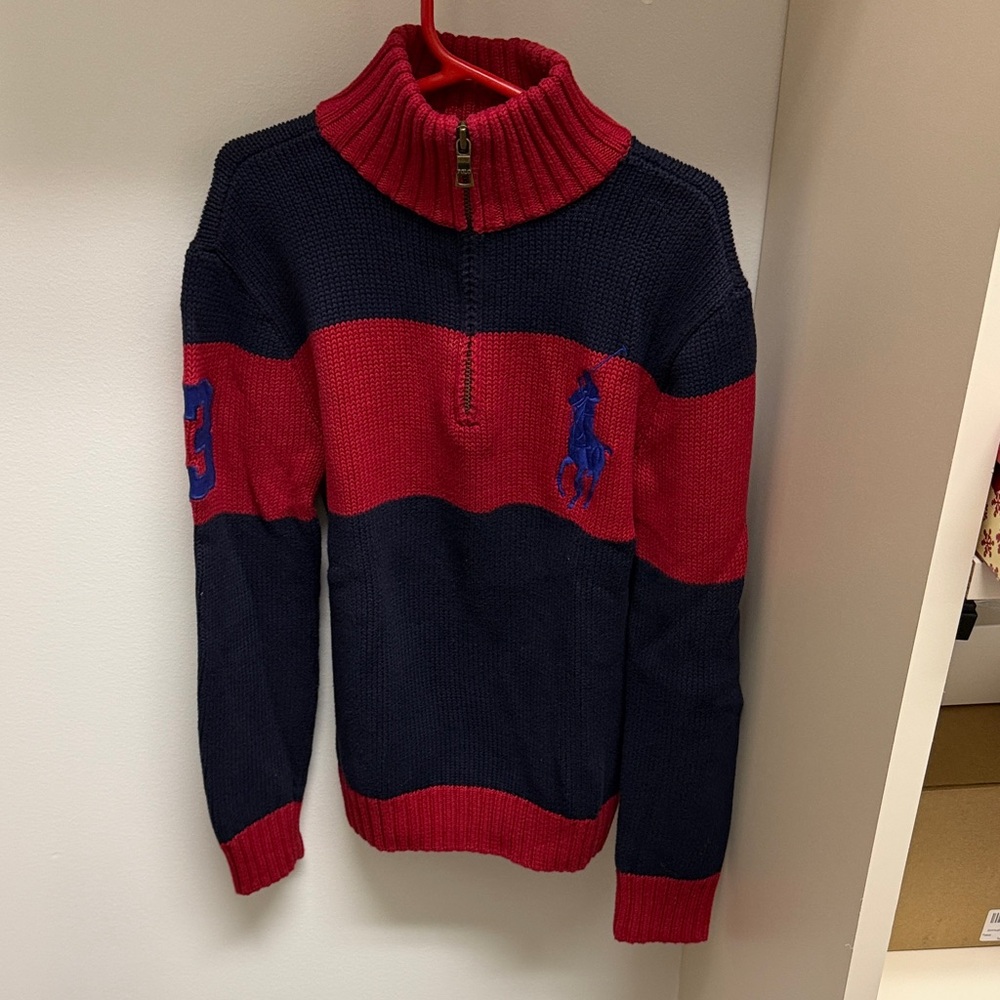 Polo by Ralph Lauren Kids Red and Navy Sweater